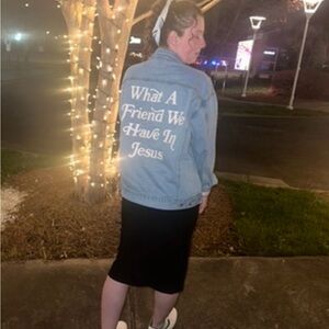 Elevate faith Jean jacket